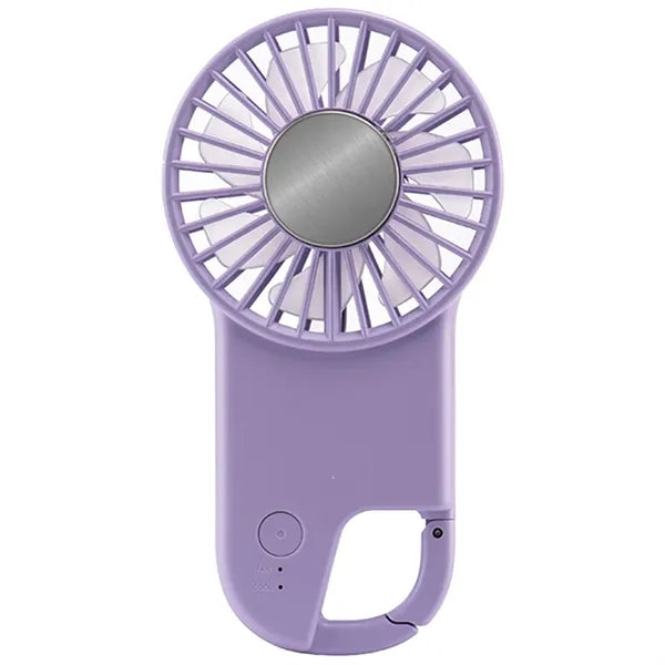 Portable Handheld Fan with Carabiner Clip
