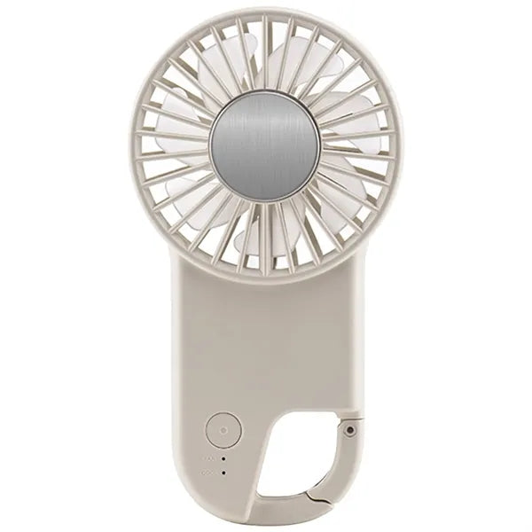 Portable Handheld Fan with Carabiner Clip