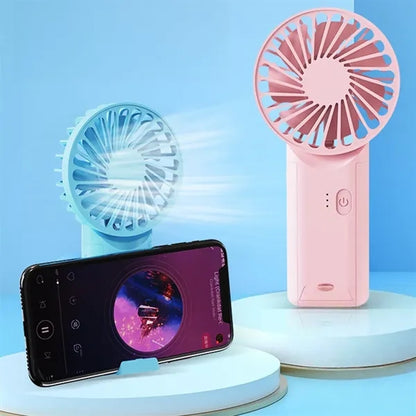 Rechargeable Cooling Fan with Phone Stand