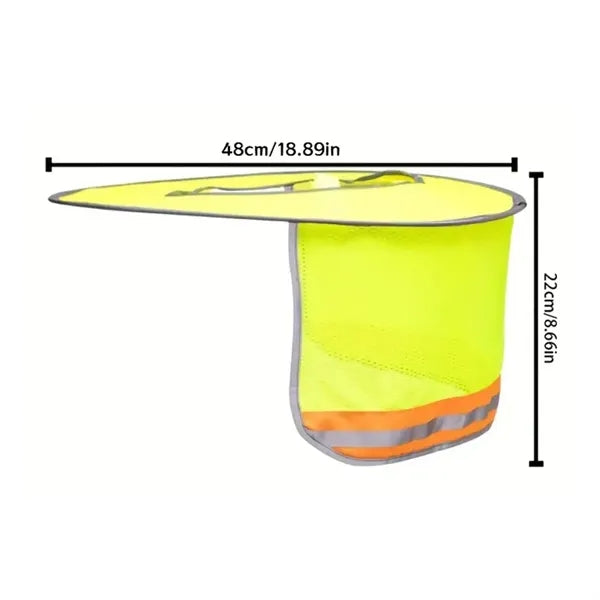 High Visibility Hard Hat Sun Shade Neck Cover