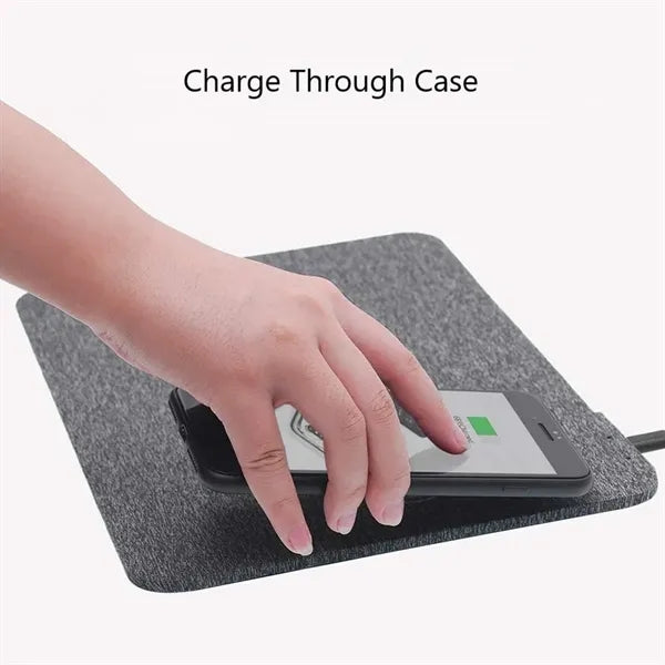 2 In 1 Mobile Phone Wireless Charging Mouse Pad