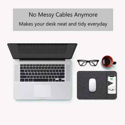 2 In 1 Mobile Phone Wireless Charging Mouse Pad
