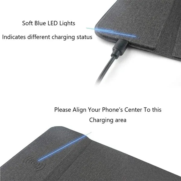 2 In 1 Mobile Phone Wireless Charging Mouse Pad
