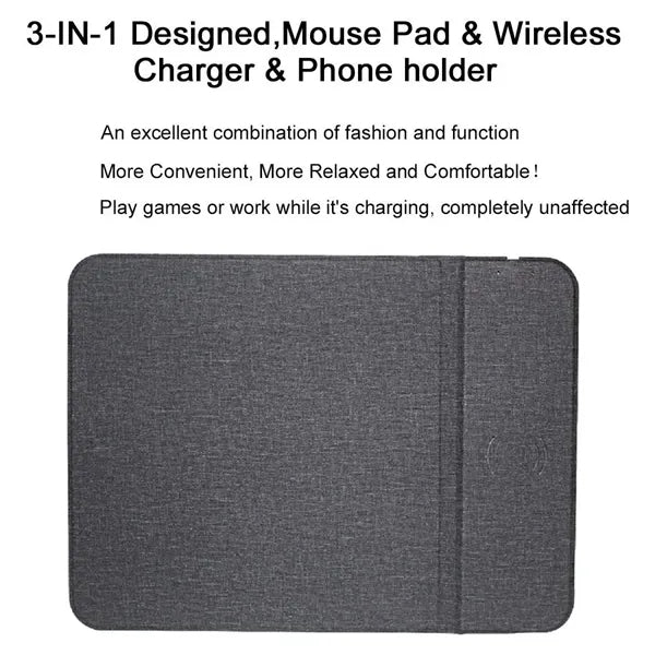 2 In 1 Mobile Phone Wireless Charging Mouse Pad