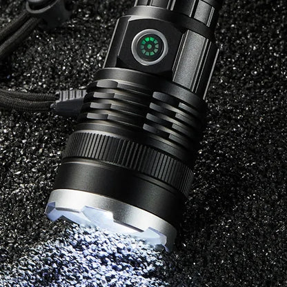 1200mah LED Waterproof Strong Light Rechargeable Flashlight