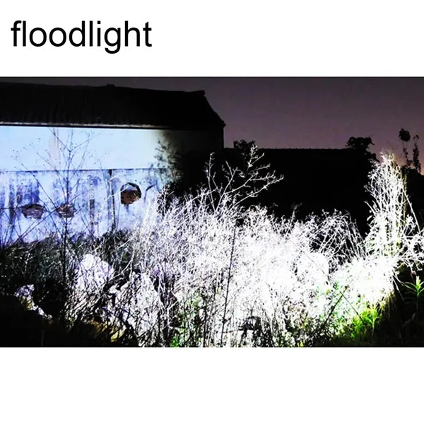 1200mah LED Waterproof Strong Light Rechargeable Flashlight