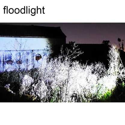 1200mah LED Waterproof Strong Light Rechargeable Flashlight