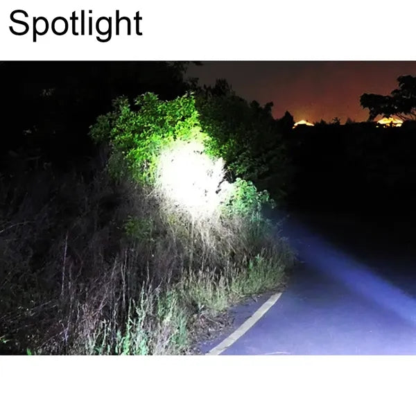 1200mah LED Waterproof Strong Light Rechargeable Flashlight
