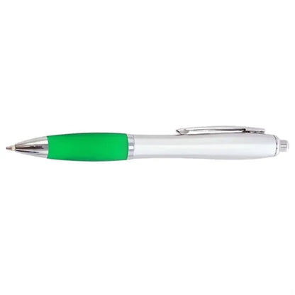 Click Satin Gray Finish Plastic Ballpoint Pen
