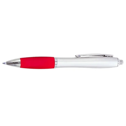 Click Satin Gray Finish Plastic Ballpoint Pen