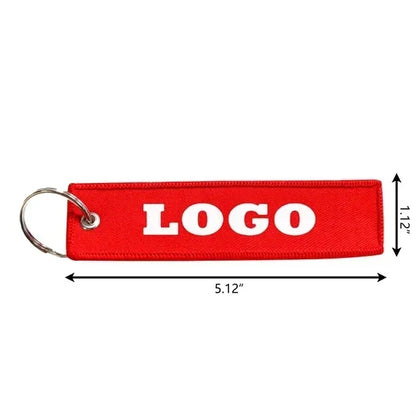 Embroidery Keychain Luggage Tag MOQ 100