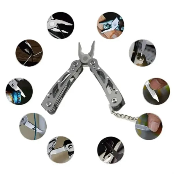 Mini Multi Tool Pliers with Keychain