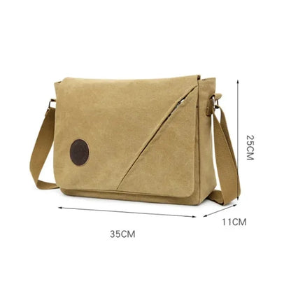 Canvas Messenger Shoulder Bag