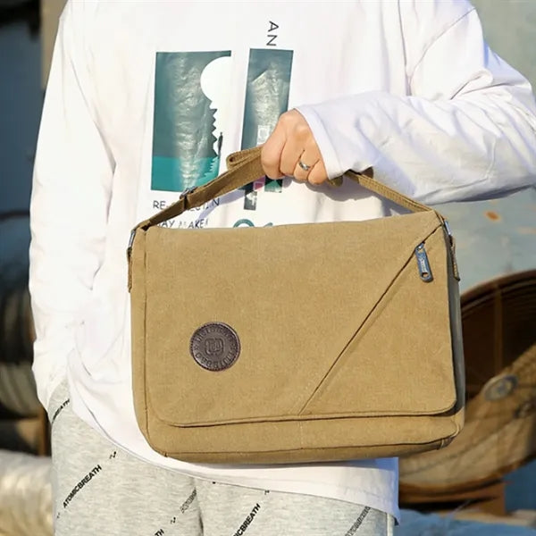 Canvas Messenger Shoulder Bag