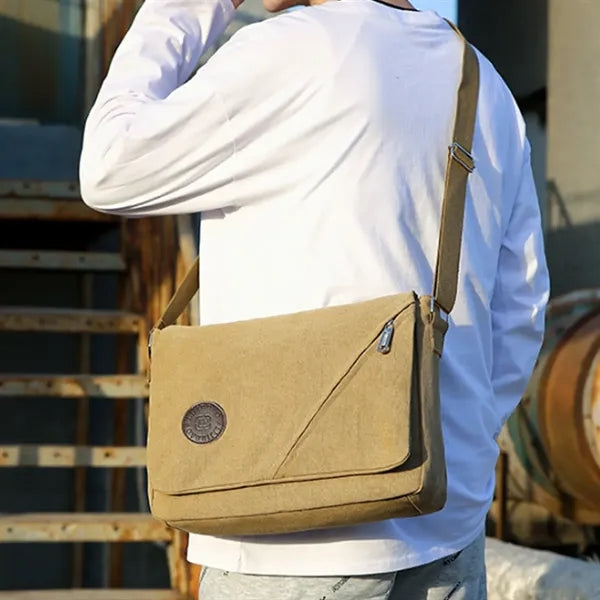 Canvas Messenger Shoulder Bag