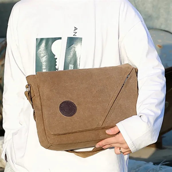 Canvas Messenger Shoulder Bag