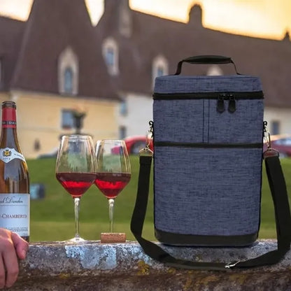 Insulated Wine Bottle Carrier Bag