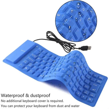 85-Key Computer Ultra-Thin Silent Silicone Soft Keyboard