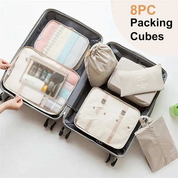 8pcs Travel Storage Bag Set