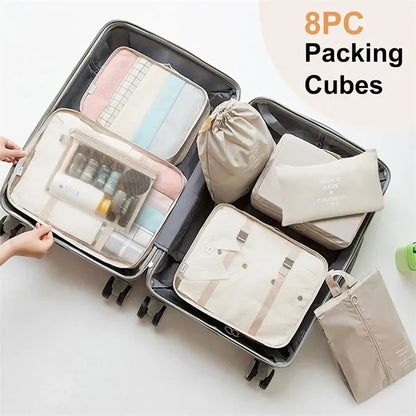 8pcs Travel Storage Bag Set