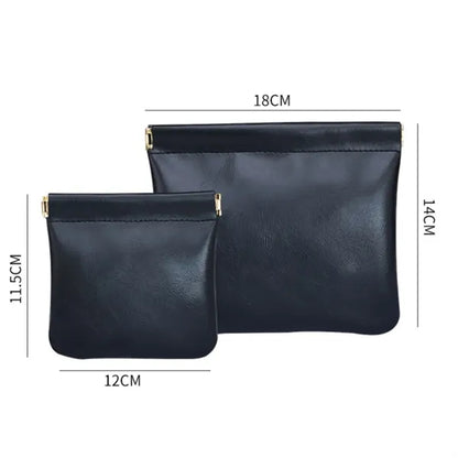 Portable PU Leather Cable Organizer Pouch