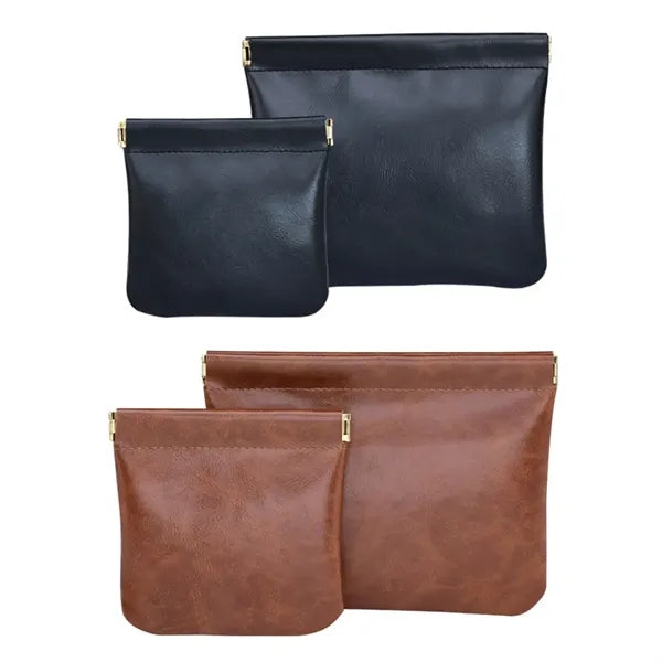 Portable PU Leather Cable Organizer Pouch