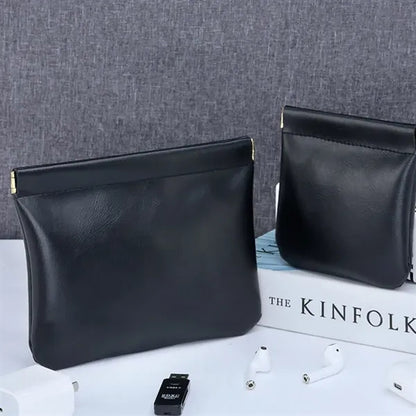 Portable PU Leather Cable Organizer Pouch