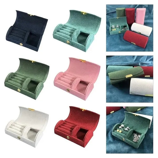 Portable Sturdy Farbic Jewelry Storage Box