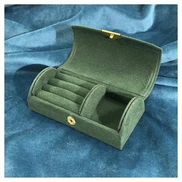 Portable Sturdy Farbic Jewelry Storage Box