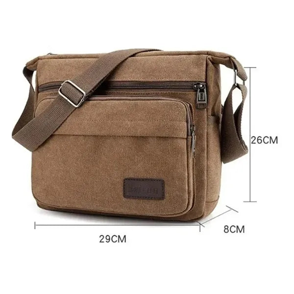 Multi Pocket Shoulder Bag with Adjustable Strap