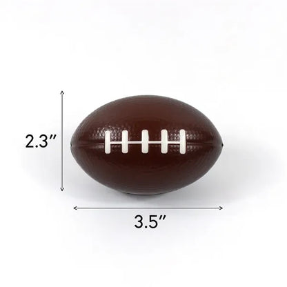 3.4" Pu Rugby Shape Stress Relief Foam Ball Toy