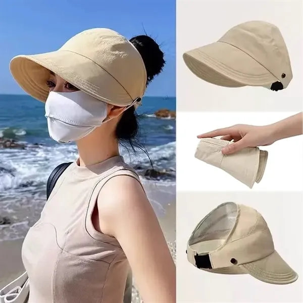 UV Protection Foldable Sun Visor Hat for Women