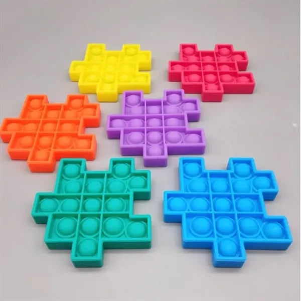 DIY Sensory Pop It Fidget Puzzle Cube