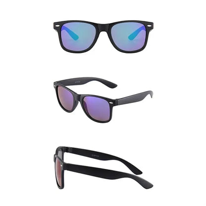 Retro Black Frame Gradient Lens Classic Sunglasses