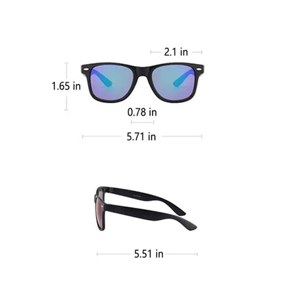 Retro Black Frame Gradient Lens Classic Sunglasses