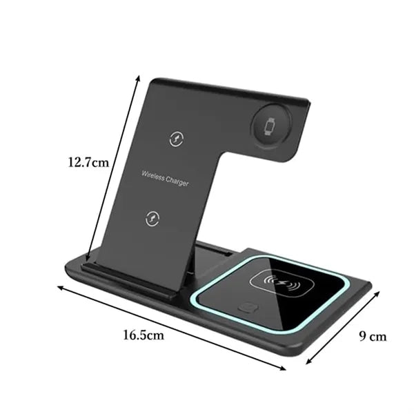 3 in 1 Wireless Charging Station Desk Organizer