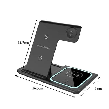 3 in 1 Wireless Charging Station Desk Organizer