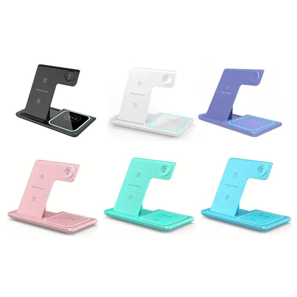 3 in 1 Wireless Charging Station Desk Organizer