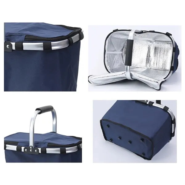 26 L Large Size Foldable Picnic Shopping Basket Insulated