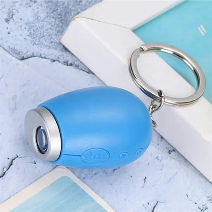 Portable LED Projection Clock Keychain with Time Display
