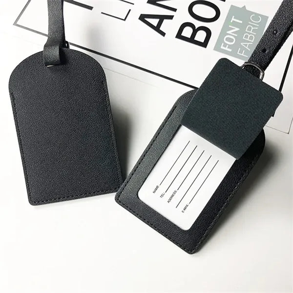 PU Leather Card Holder Lanyard Luggage Boarding Pass