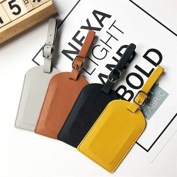 PU Leather Card Holder Lanyard Luggage Boarding Pass