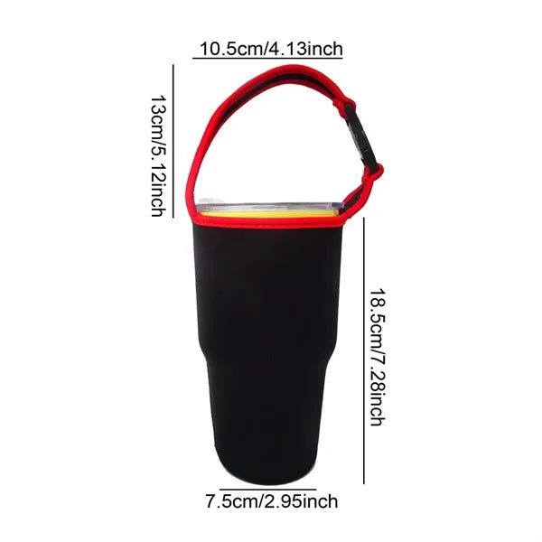 Neoprene Insulated Tumbler Sleeve with Handle