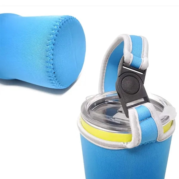 Neoprene Insulated Tumbler Sleeve with Handle