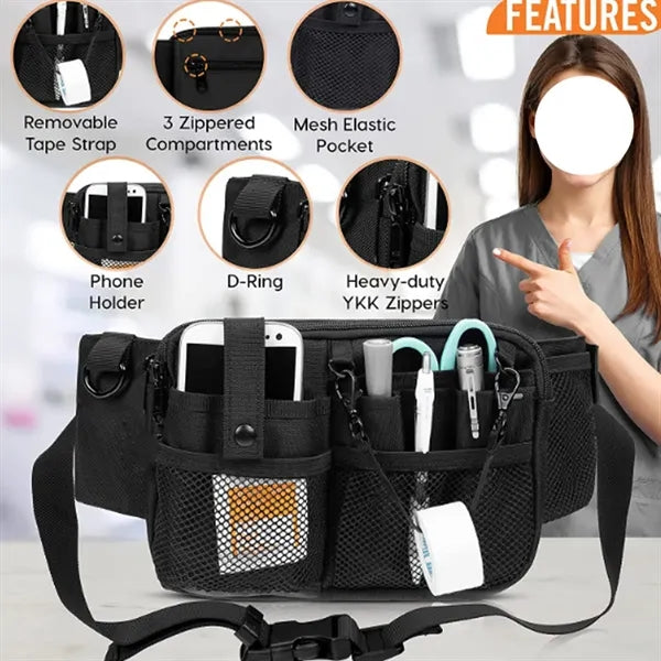 Nurse Fanny Pack Medical Organizer Bag
