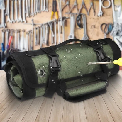 Roll Up Tool Organizer Bag with Multiple Pockets