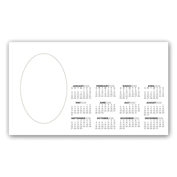 Picture Frame Magnet w/ Oval Punch Out