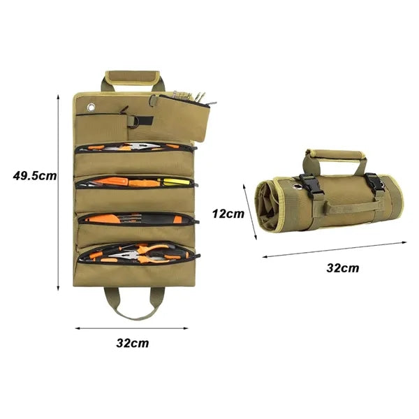 Durable Roll Up Tool Organizer Carry Bag