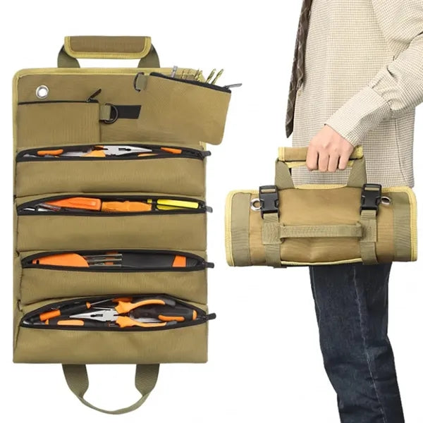 Durable Roll Up Tool Organizer Carry Bag