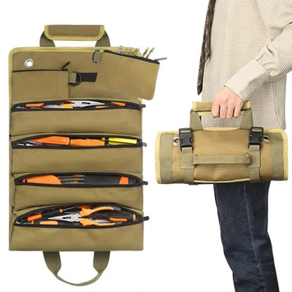 Durable Roll Up Tool Organizer Carry Bag